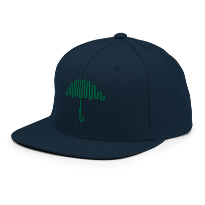 Shamrock Crest Dark Navy Snapback Hat