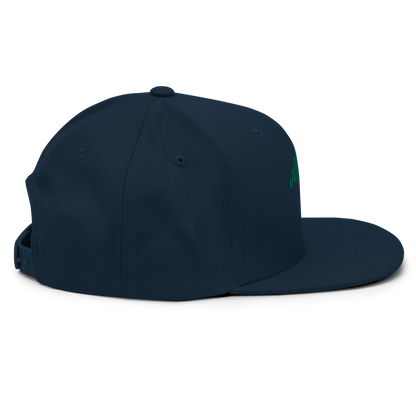 Shamrock Crest Dark Navy Snapback Hat