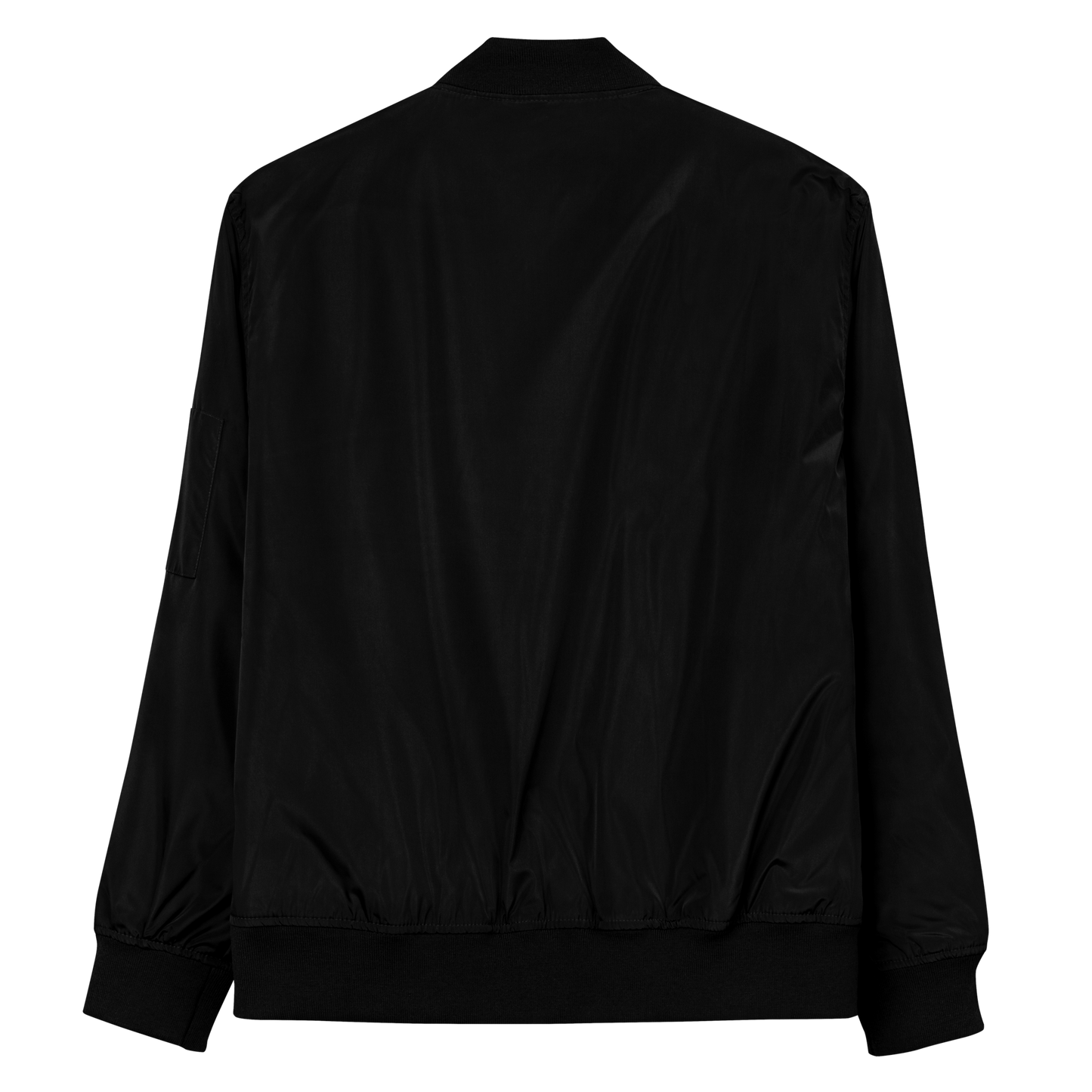 Raincloud Crest Premium Recycled Bomber Jacket Black