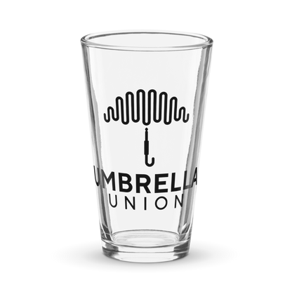 Umbrella Union Shaker Pint Glass