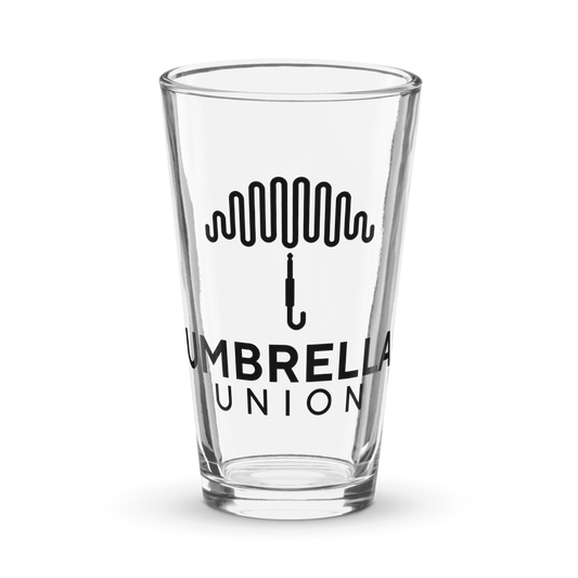 Umbrella Union Shaker Pint Glass