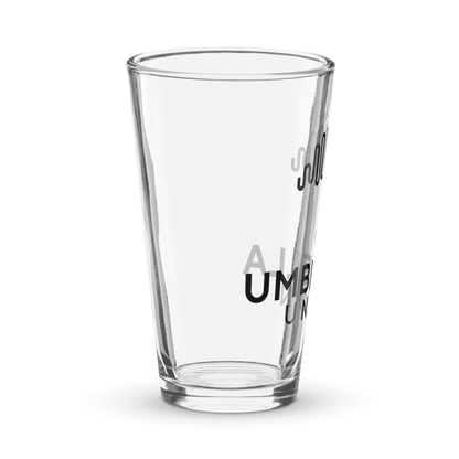 Umbrella Union Shaker Pint Glass