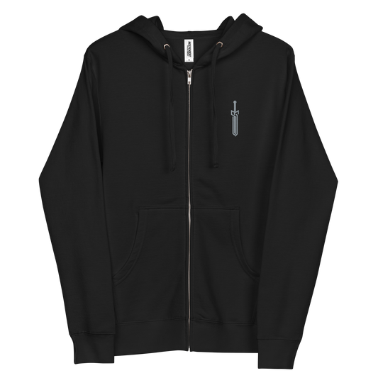 Sword of a Giant Black Zip Up Hoodie